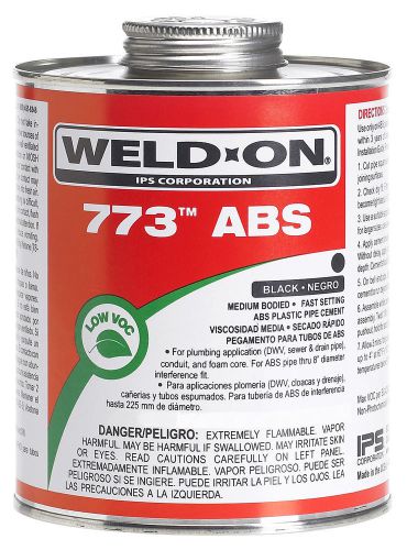 Ips weld-on 10243 773 abs cement, black - 1 quart for sale