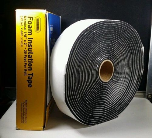 New virginia parker foam insulation tape 1/8&#034; x 2&#034; 30 feet per roll k-502 475290 for sale