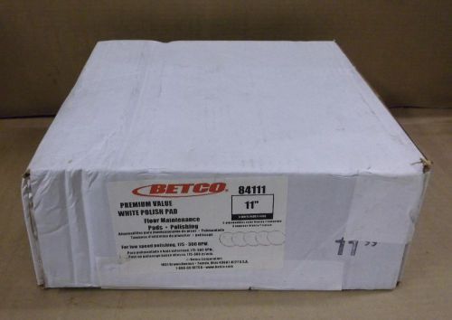 Betco 84111 premium white polish pad 11&#034; for sale