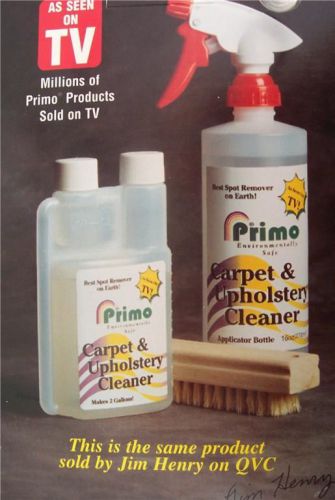 Primo carpet upholstery cleaner commercial car home pet stains seen on tv * new for sale