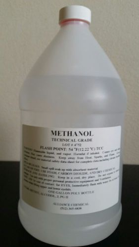 Methanol technical grade,one gallon poly bottle for sale