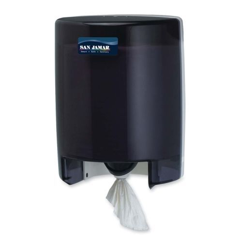 San jamar towel dispenser - center pull - 11.6&#034; x 9.1&#034; x 9.5&#034; - pearl black for sale