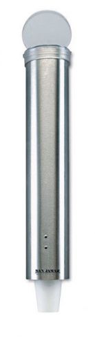 San jamar stainless steel pull-type water cup dispenser for sale