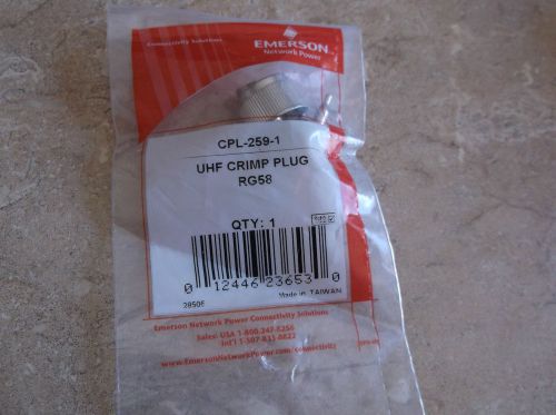 CPL259-1 UHF crimp plug for RG58