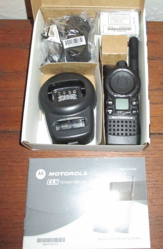 Motorola CLS1110 UHF 2-Way Radio Walkie Talkie - NIB Complete