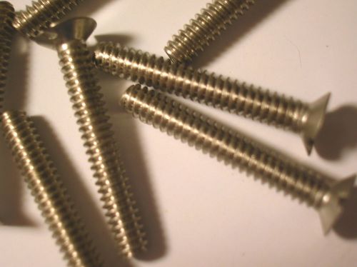 3/4&#034; stainless sloted countersunk 4-40 machine bolts screws 300  each for sale