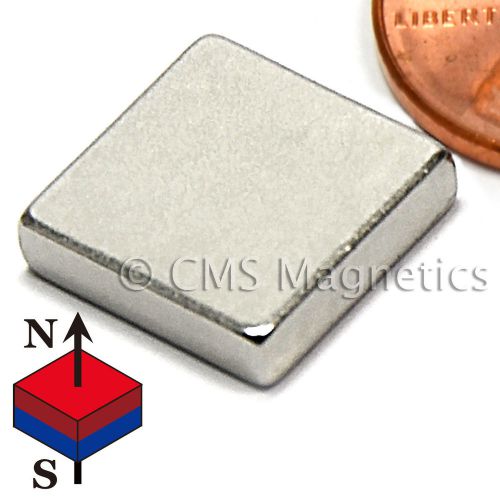 Neodymium Magnets Block N45 1/2x1/2x1/8&#034; NdFeB Rare Earth Magnets Lot 1000