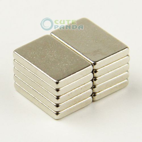 Lots 50 x super strong block cuboid magnets rare earth neodymium 15 x 10 x 2 mm for sale