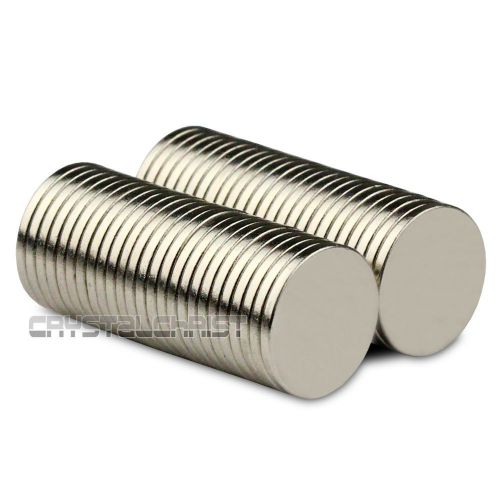 50pcs Super Strong Round Cylinder Magnet 15x 1.5mm Disc Rare Earth Neodymium N50