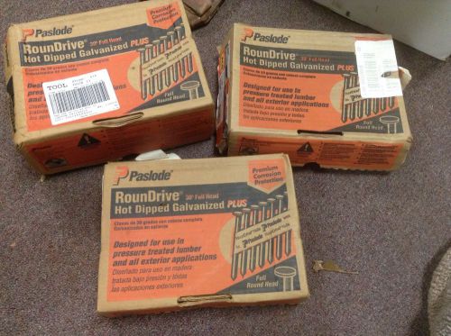 New Paslode Nail Lot 650381 &amp; 650383 &amp; 650385 In Box Estate Find