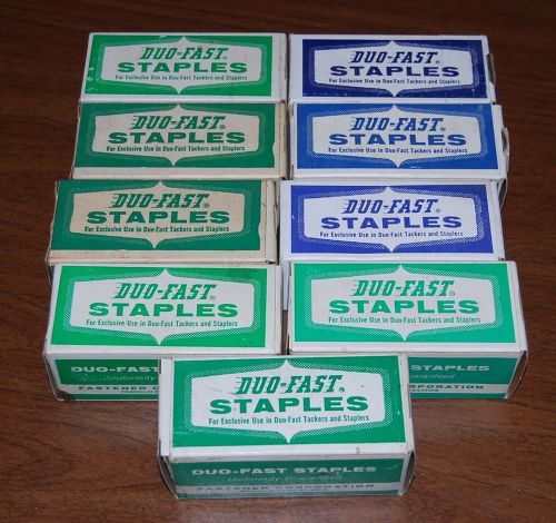 9 boxes Duo-Fast staples 9/16&#034; 5418-CXR, C, DR - 5000 staples per box