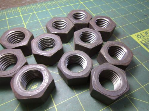 1&#034;-8 HEX NUTS 1 1/2&#034; HEX 7/8&#034; THICK QTY 11 #52050