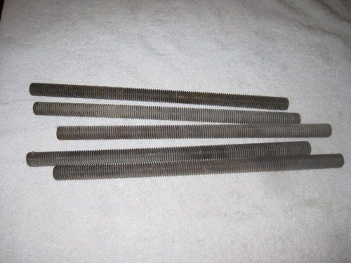 (6) 5/8-11 Threaded Rod Steel, Coarse Threads - Zinc 5/8&#034;-11 X 12&#034;