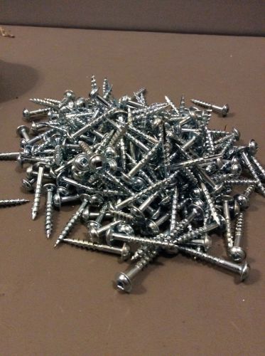 1 1/2 LBS OF 1 1/4” CABINET SCREWS SQUARE DRIVE # 2 ZINK PLATED