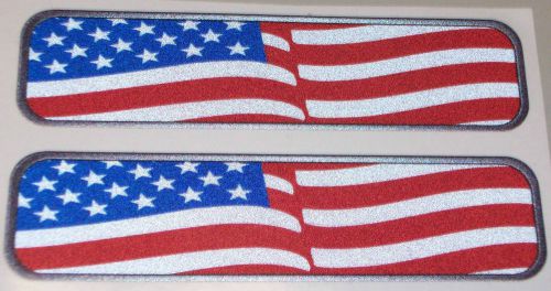 American Flag Digital Decal, 1&#034; X 4&#034;, 6 Sets Of 2, NEW