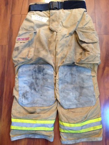 Firefighter pbi gold bunker/turn out gear globe g extreme used 38w x 30l 2005 for sale