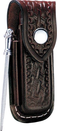 Victorinox vn33204 zermatt belt pouch medium brown basketweave leather constru for sale