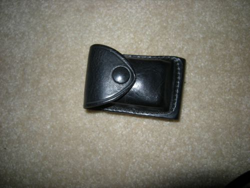 Strong glove pouch   plain black snap for sale
