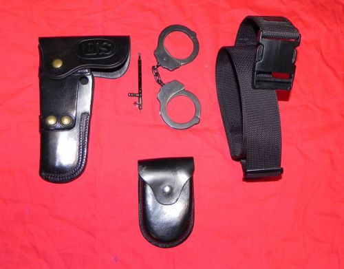 Handcuffs &amp; Case, Holster, web belt.