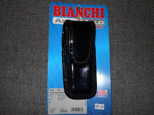 New Bianchi Police Single Mag Pouch - Clarino finish