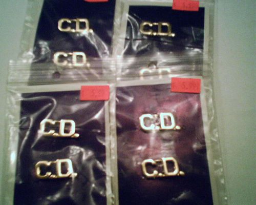 CIVIL DEFENCE INSIGNIA COLLAR PINS  NEW-OLD STOCK