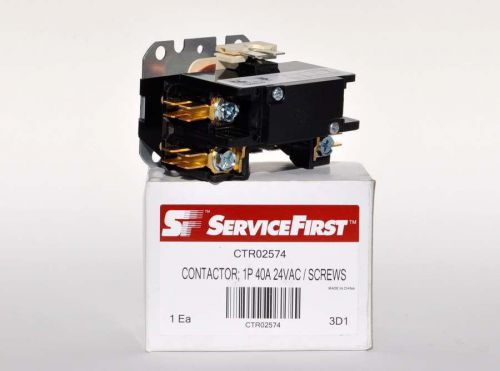 Service First Contactor 1 Phase 40A 24VAC CTR02574 FREE  SHIPPING