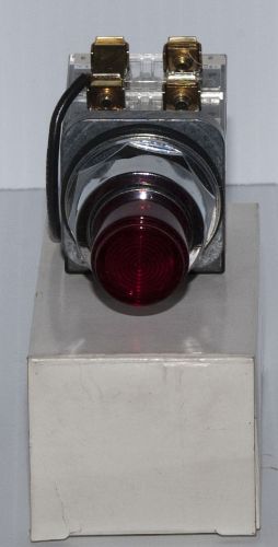Furnas 52PA6G2A 120V AC 1NO-1NC Red Lens Oil Tight Push to Test Pilot Light
