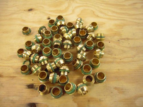 Eaton aeroquip brass condenser insert fitting lot of 25 for sale