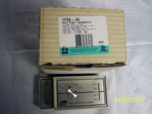 NEW Trane EMERSON Heat Pump Thermostat 1F58-45 2 stage heat White Rogers B#12