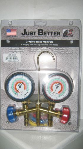 2-valve Brass Manifold with hoses