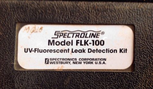 Spectroline FLK100 UV Fluorescent Leak detection kit