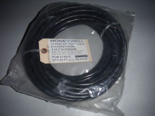 Honeywell 50ft Tray Cable 14AWG 4/C  Black 10703908