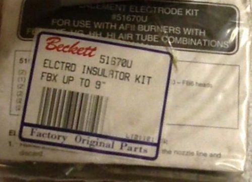 Beckett Electrode Insulator Kit FBX UP to 9&#034; 51670U