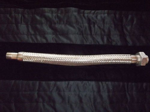 Flexible (304) stainless steel braided hose, 1 in diameter x 24 in length for sale