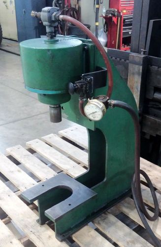 Mead h283-12 pneumatic press 6&#034; bore x 3&#034; stroke air press for sale