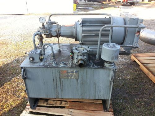 15 hp hydraulic power unit, heat exchanger, tank and motor for sale