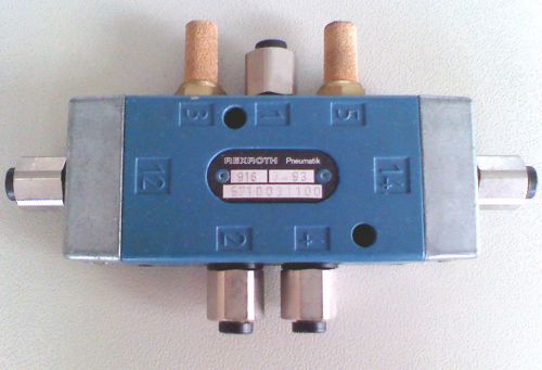 Germany rexroth pneumatic 5 port 2 way air pilot valve 1/8 npt 4mm tube for sale