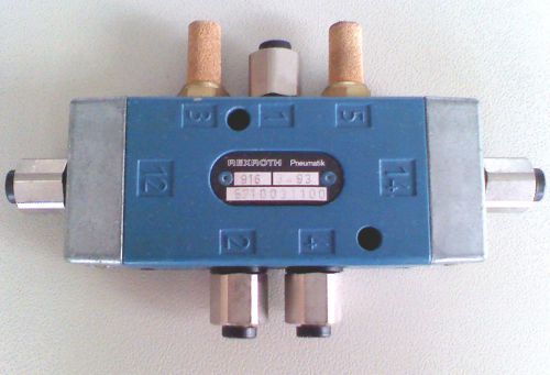 GERMANY REXROTH Pneumatic 5 port 2 way Air Pilot Valve 1/8 NPT 4mm TUBE