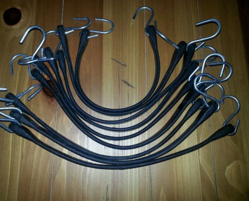 15 inch rubber tarp straps tie- downs (9 straps total)