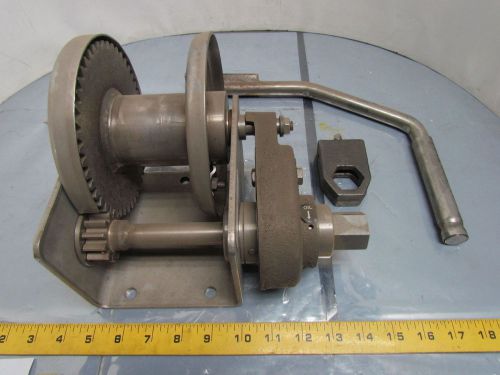 Thern m4041pbss 1000 lb stainless steel spur gear hand winch new for sale