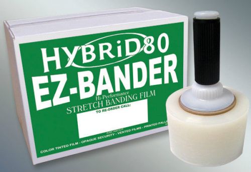 Stretch banding film wrap 3&#034; x 115ga x 700&#039; (18 rolls/case) free shipping for sale