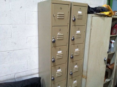 Two Employee Locker Towers -  Tan  - Great Condition