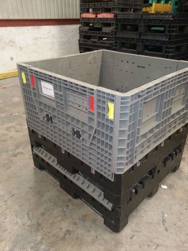1 48x45x34 pallet box shipping collapsible bin storage automotive container hdpe for sale