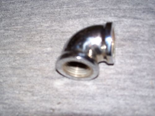 1/2&#034; Thread,  90° Elbow, Nickle Plate, New