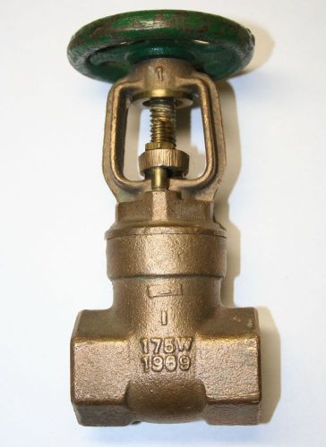 Kennedy 1 inch bronze manual shutoff valve- outside screw-and-yoke- wedge disc. for sale
