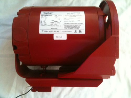 Century HW2034BL recirculating pump motor