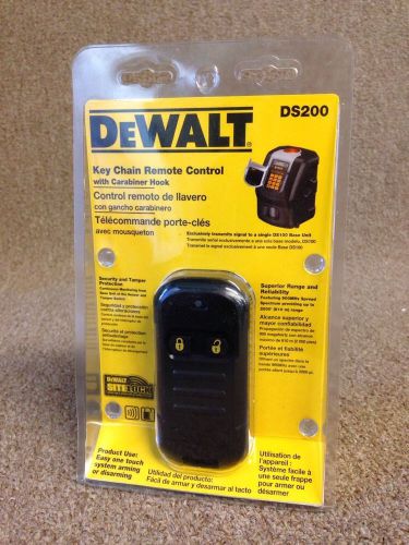 Dewalt DS200 Remote Control Transmitter Sitelock Jobsite Alarm Remote