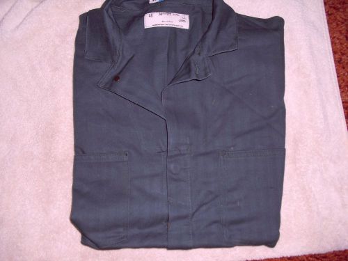 Men&#039;s univeral overall coverall nwot 48 100% cotton button front xl reg green for sale