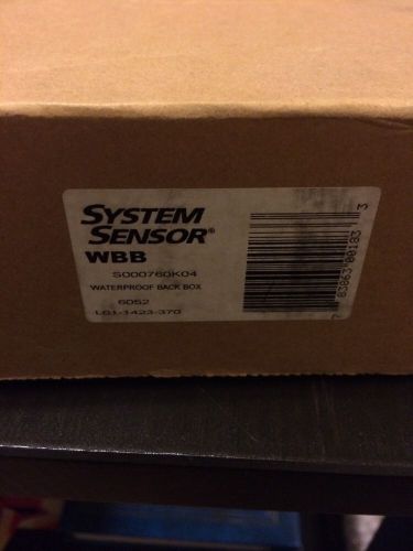 SYSTEM SENSOR SA-WBB WEATHERPROOF BACK BOX