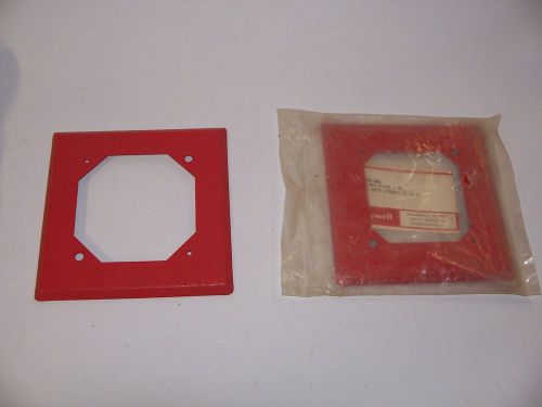 Honeywell Semi Flush Plate Red Fire # 14502286-006 New=10 Used=1 Total of 11 NOS